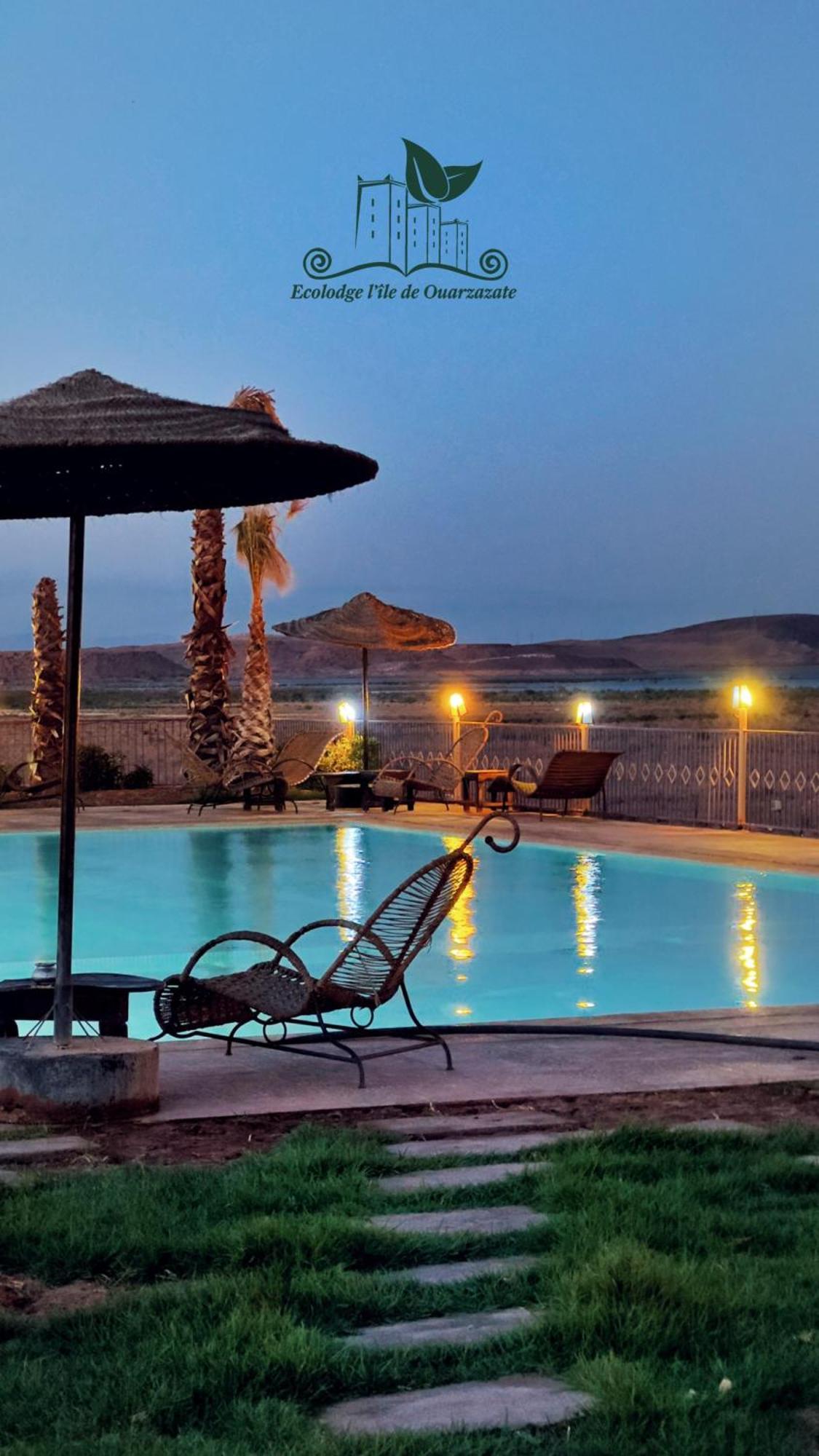 Tarmigt Ecolodge L'Ile De Ouarzazate מראה חיצוני תמונה